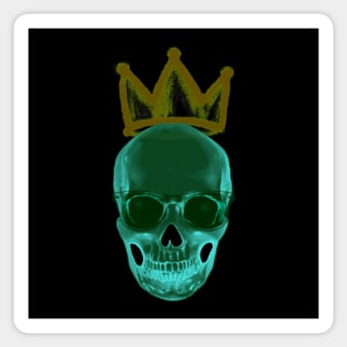 X-ray skull and crown Sticker